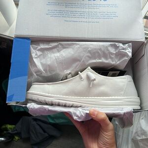 Hey Dude white shoes